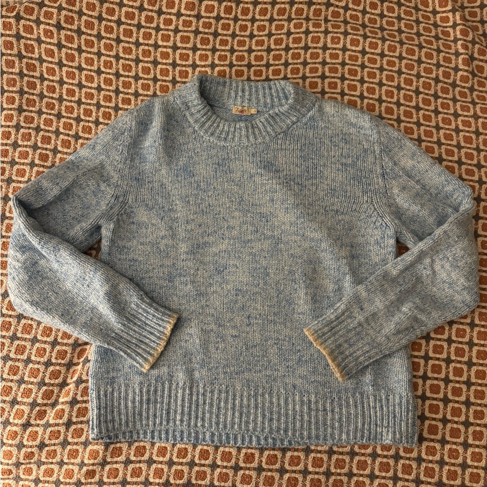 Faherty cuddle sweater in ocean blue